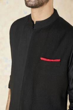Akheel Nehru Jacket - Black -Anita Dongre F23M6B Black 6
