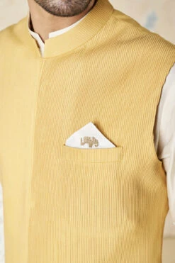 Akheel Nehru Jacket - Mustard 15 Akheel Nehru Jacket - Mustard -Anita Dongre F23M6B Mustard 6