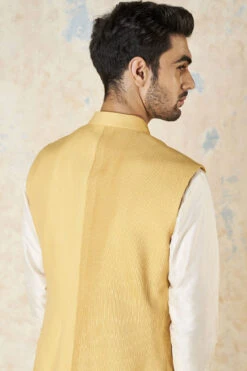 Akheel Nehru Jacket - Mustard 14 Akheel Nehru Jacket - Mustard -Anita Dongre F23M6B Mustard 7