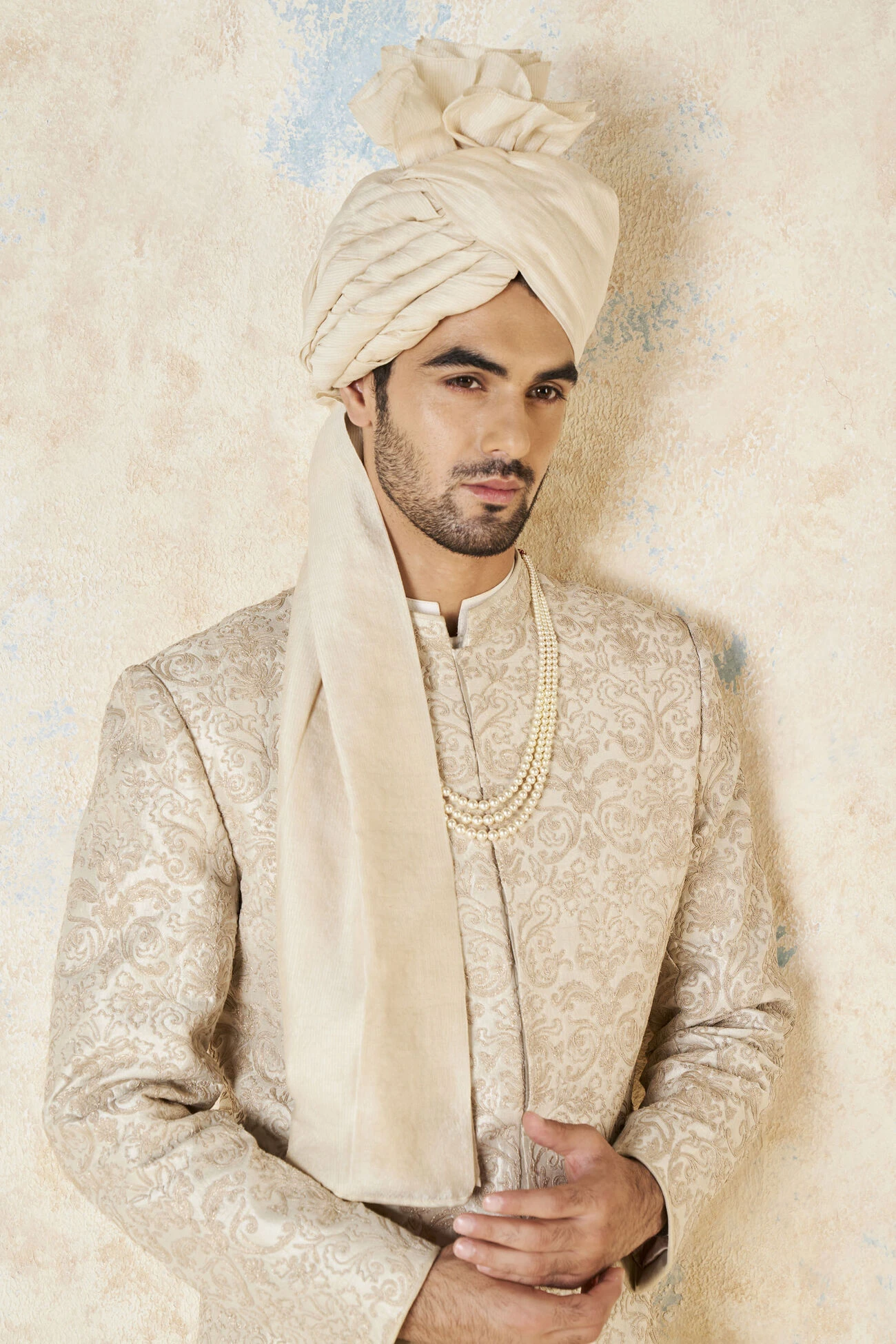 Vehant Sherwani - Ivory 8 Vehant Sherwani - Ivory - Image 6