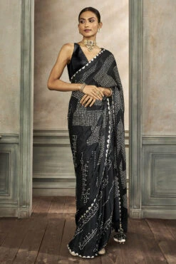 Deetya Bandhani Saree - Black