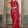 Deetya Bandhani Saree - Red -Anita Dongre F23P68 REDD 1