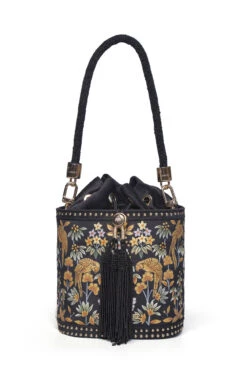 Pichhwai Bucket Bag - Nightingale Black -Anita Dongre F23PBUCKET1 BLAK 1200820January202024209 22 47