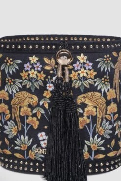 Pichhwai Bucket Bag - Nightingale Black -Anita Dongre F23PBUCKET1 BLAK 2202920December2020232023 39 00