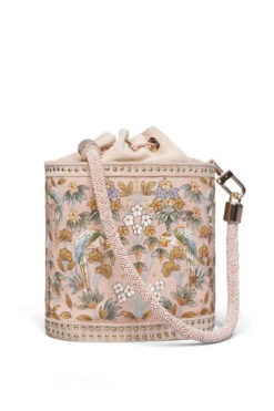 Pichhwai Bucket Bag - Flamingo Pink -Anita Dongre F23PBUCKET1 BLSH 4