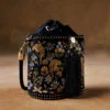 Pichhwai Bucket Bag - Nightingale Black -Anita Dongre F23PBUCKET1 Black
