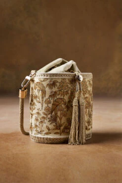 Pichhwai Bucket Bag - Canary Gold