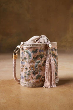 Pichhwai Bucket Bag - Flamingo Pink