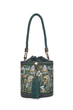 Pichhwai Bucket Bag - Starling Green 15 Pichhwai Bucket Bag - Starling Green -Anita Dongre F23PBUCKET1 GREN 1200820January202024209 22 48