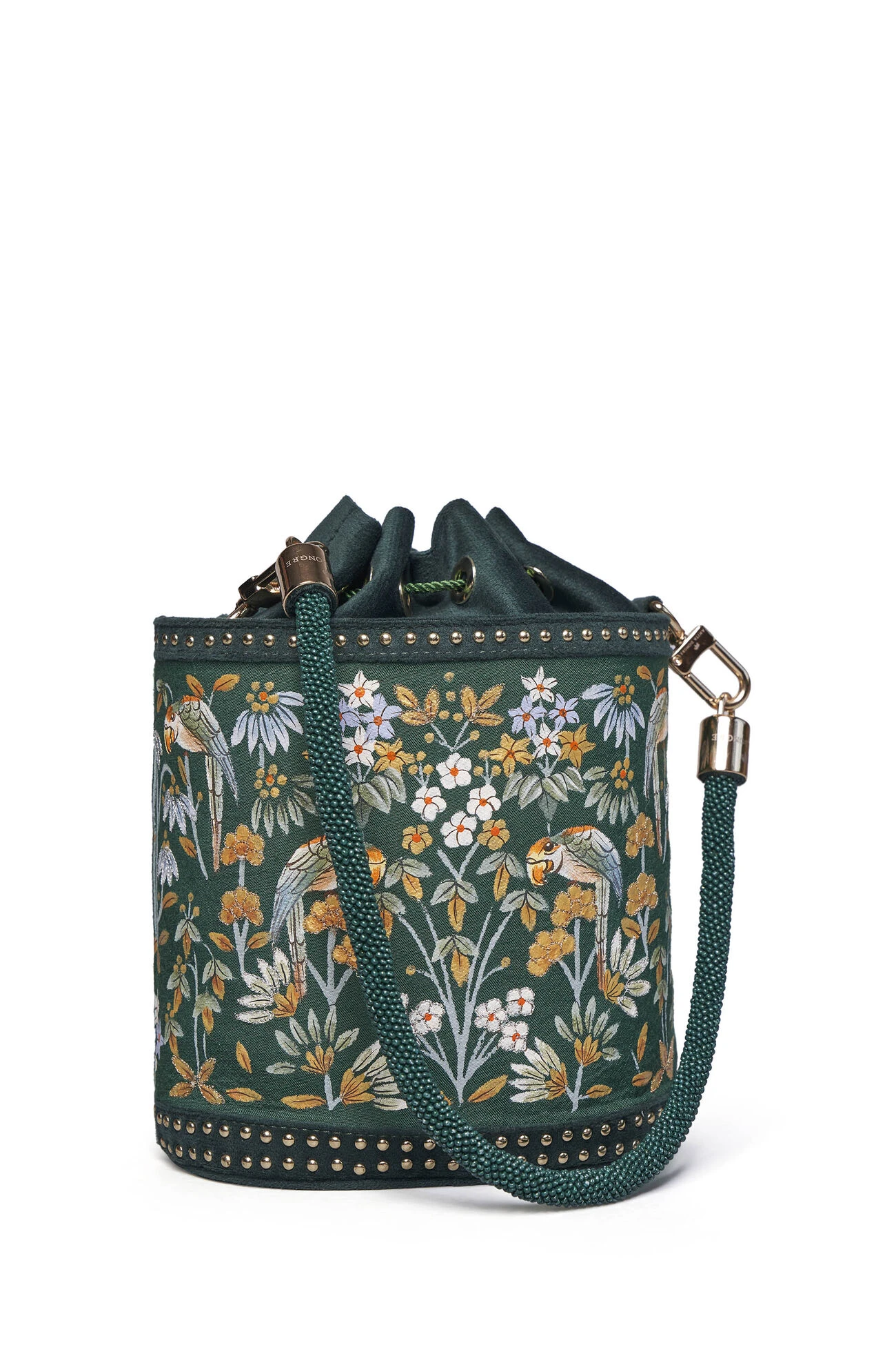 Pichhwai Bucket Bag - Starling Green 11 Pichhwai Bucket Bag - Starling Green - Image 9