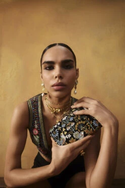 Pichhwai Clutch - Nightingale Black -Anita Dongre F23PCLUTCH1 Black 3