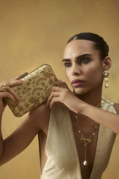 Pichhwai Clutch - Canary Gold -Anita Dongre F23PCLUTCH1 Canary20gold 2 1