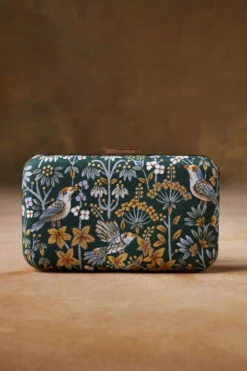 Pichhwai Clutch - Starling Green