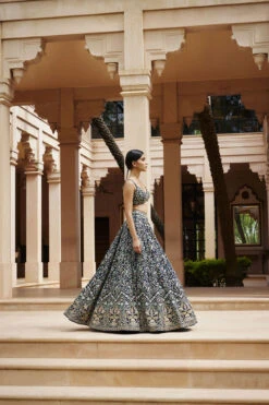 Qainaat Lehenga - Navy Blue -Anita Dongre F23R105MTO NYBL 3