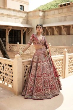 Amreen Lehenga - Red