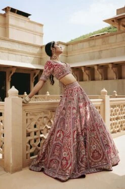 Amreen Lehenga - Red -Anita Dongre F23R110MTO REDD 5