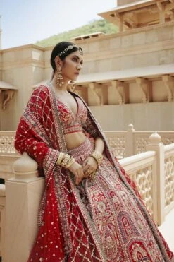 Amreen Lehenga - Red -Anita Dongre F23R110MTO REDD 8