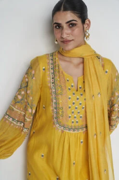 Philomel Suit Set - Yellow -Anita Dongre F23R119 Yellow 6