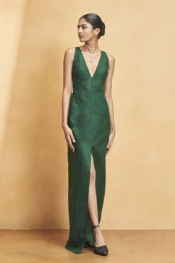 Blooming Wildforest Jacket Set - Green 18 Blooming Wildforest Jacket Set - Green -Anita Dongre F23R131 GREN 3