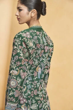 Blooming Wildforest Jacket Set - Green 24 Blooming Wildforest Jacket Set - Green -Anita Dongre F23R131 Green 9