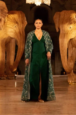 Deep Into The Wild Jacket Set - Green