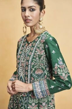 Serenade Of The Trees Kurta Set - Green -Anita Dongre F23R148 Green 4