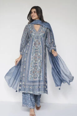 Sabela Suit Set - Slate Grey -Anita Dongre F23R149 Grey 3