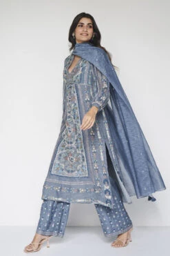 Sabela Suit Set - Slate Grey -Anita Dongre F23R149 Grey 4