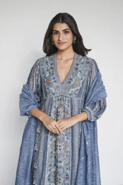 Sabela Suit Set - Slate Grey -Anita Dongre F23R149 Grey 5