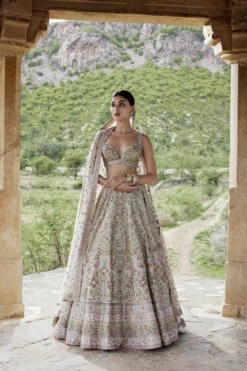 Mridhini Lehenga - Beige
