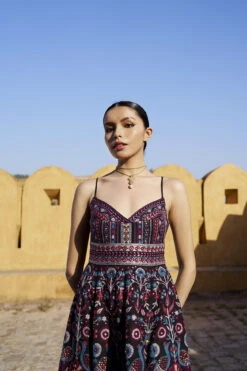 Starlit Serenade Dress - Black -Anita Dongre F23R194 Black 3