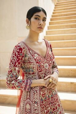 Chand Gharara Set - Red -Anita Dongre F23R200MTO REDD 3