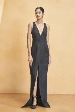 Symphony Of Flowers Jacket Set - Black -Anita Dongre F23R409 Black 5