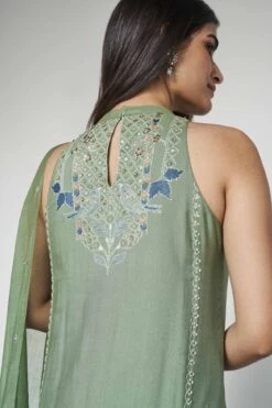 Varenya Suit Set - Sage -Anita Dongre F23R414 Sage 5