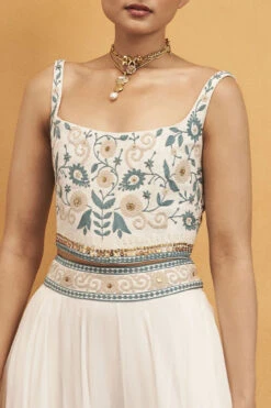 Whisper Of The Woods Skirt Set - Cream -Anita Dongre F23R513A Cream 3