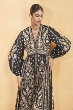 Into The Wilderness Kurta Set - Black -Anita Dongre F23R526 Black 5