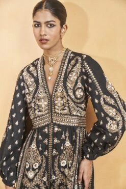 Into The Wilderness Kurta Set - Black -Anita Dongre F23R526 Black 6