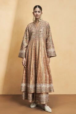 Magic Of The Gleaming Sunrays Sharara Set - Copper -Anita Dongre F23R578 Copper 1