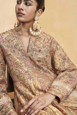 Magic Of The Gleaming Sunrays Sharara Set - Copper -Anita Dongre F23R578 Copper 4