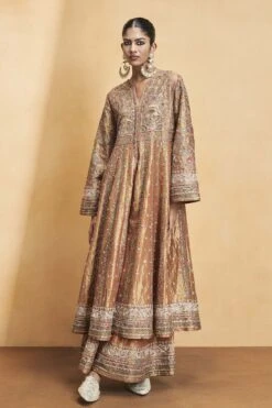 Magic Of The Gleaming Sunrays Sharara Set - Copper -Anita Dongre F23R578 Copper 7