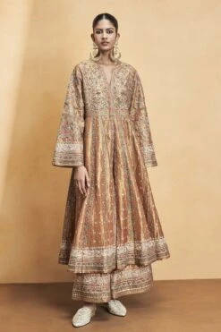 Magic Of The Gleaming Sunrays Sharara Set - Copper -Anita Dongre F23R578 Copper 8