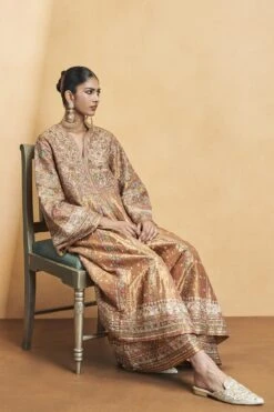 Magic Of The Gleaming Sunrays Sharara Set - Copper -Anita Dongre F23R578 Copper 9