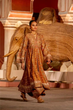 Magic Of The Gleaming Sunrays Sharara Set - Copper -Anita Dongre F23R578 R Copper 1
