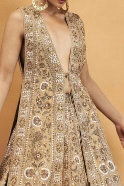 Serenade Of The Woods Lehenga - Gold -Anita Dongre F23R597MTO Tissue 3