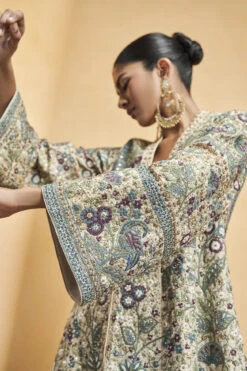 Flora And Fauna Kurta Set - Gold -Anita Dongre F23R602 Gold 7