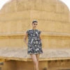 Symphony Of Songbirds Pichhwai Dress - Black 2 Symphony Of Songbirds Pichhwai Dress - Black -Anita Dongre F23R616 BLAK 1