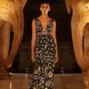 Magic Of The Evergreen Forest Pichhwai Gown - Black 2 Magic Of The Evergreen Forest Pichhwai Gown - Black -Anita Dongre F23R624 R Black