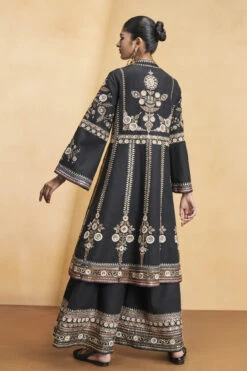 Flowers Of The Forest Kurta Set - Black -Anita Dongre F23R630 Black 3