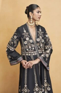 Flowers Of The Forest Kurta Set - Black -Anita Dongre F23R630 Black 5