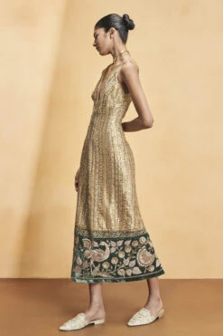 Heart Of The Forest Cocktail Dress - Gold 11 Heart Of The Forest Cocktail Dress - Gold -Anita Dongre F23R646 Tissue 3